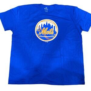 NEW WITH TAGS Fanatics New York Mets Tee Size 3XL MLB Baseball Blue T-Shirt